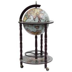 Barschrank „World Ball“ aus blauem Eukalyptusholz von vidaXL, Wein- und Spirituosenschränke - Ref: Foro24-320905, Preis: 167,...