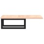 Wall-mounted steel and solid oak wood sink shelf by , bathroom vanities - Ref: Foro24-3302537, Price: 61,92 €, Discount: %