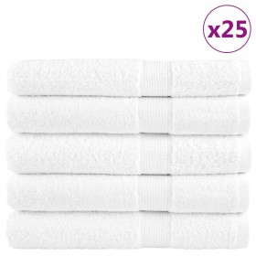 Sauna towels 25 units 100% white cotton 80x200 cm 600 gsm by , Towels - Ref: Foro24-137139, Price: 431,99 €, Discount: %