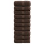 Towels 10 units 100% cotton brown 30x30 cm 600 gsm by , Towels - Ref: Foro24-137229, Price: 18,30 €, Discount: %