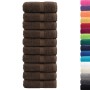 Towels 10 units 100% cotton brown 30x30 cm 600 gsm by , Towels - Ref: Foro24-137229, Price: 18,30 €, Discount: %