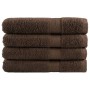 Sauna towels 4 units 100% cotton brown 80x200 cm 600 gsm by , Towels - Ref: Foro24-137243, Price: 74,27 €, Discount: %