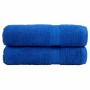 Toallas de baño 2 uds 100% algodón azul 100x150 cm 600 gsm de , Toallas - Ref: Foro24-137191, Precio: 38,59 €, Descuento: %