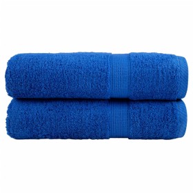 Bathroom towels 2 units 100% cotton blue 100x150 cm 600 gsm by , Towels - Ref: Foro24-137191, Price: 38,99 €, Discount: %