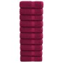 Guest towels 10 units 100% cotton burgundy 30x50 cm 600 gsm by , Towels - Ref: Foro24-137208, Price: 25,58 €, Discount: %