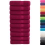 Bathroom towels 10 units 100% cotton burgundy 100x150 cm 600 gsm by , Towels - Ref: Foro24-137217, Price: 165,89 €, Discount: %