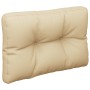 Cushion for pallet sofa in beige fabric 50x40x12 cm by , Cushions for chairs and sofas - Ref: Foro24-360538, Price: 24,05 €, ...