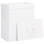 White Single Section Bamboo Laundry Basket 83 L by vidaXL, Laundry baskets - Ref: Foro24-320752, Price: 40,58 €, Discount: %