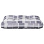 Cushion for pallet sofa, gray checkered fabric, 60x40x12 cm by , Cushions for chairs and sofas - Ref: Foro24-360571, Price: 1...