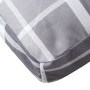 Cushion for pallet sofa, gray checkered fabric, 60x40x12 cm by , Cushions for chairs and sofas - Ref: Foro24-360571, Price: 1...