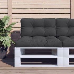 Cushion for pallets, black fabric, 70x40x12 cm by , Cushions for chairs and sofas - Ref: Foro24-360586, Price: 23,99 €, Disco...