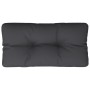 Cojín para palets tela negro 70x40x12 cm de , Cojines para sillas y sofás - Ref: Foro24-360586, Precio: 23,81 €, Descuento: %