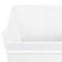 White Single Section Bamboo Laundry Basket 83 L by vidaXL, Laundry baskets - Ref: Foro24-320752, Price: 40,58 €, Discount: %