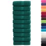 Towels 10 units 100% cotton green 30x30 cm 600 gsm by , Towels - Ref: Foro24-137325, Price: 20,92 €, Discount: %