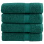 Toallas de ducha 4 uds 100% algodón verde 70x140 cm 600 gsm de , Toallas - Ref: Foro24-137333, Precio: 48,27 €, Descuento: %