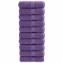 Toallas de invitados 10 uds 100% algodón morado 30x30 cm 600gsm de , Toallas - Ref: Foro24-137352, Precio: 27,54 €, Descuento: %