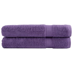 Premium towels 2 units 100% cotton purple 100x200 cm 600 gsm by , Towels - Ref: Foro24-137365, Price: 49,99 €, Discount: %