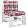 Cushions for pallets, 2 units, red checkered fabric. by , Cushions for chairs and sofas - Ref: Foro24-360680, Price: 24,74 €,...