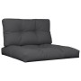 Cushions for pallets, 2 units, black fabric by , Cushions for chairs and sofas - Ref: Foro24-360696, Price: 54,99 €, Discount: %