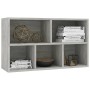 Gray plywood shelving/sideboard 50x25x80 cm by vidaXL, Bookcases and shelves - Ref: Foro24-800166, Price: 41,83 €, Discount: %