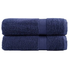 Hand towels 2 units 100% cotton navy blue 50x100 cm 600gsm by , Towels - Ref: Foro24-137257, Price: 16,99 €, Discount: %