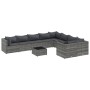 Set de sofás de jardín y cojines 10 pzas ratán sintético gris de , Conjuntos de jardín - Ref: Foro24-3308322, Precio: 591,86 ...