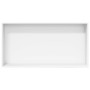 Shower niche in matte white stainless steel 62x32x9 cm by , Shower walls and screens - Ref: Foro24-4005131, Price: 92,34 €, D...