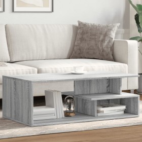 Mesa de centro madera de ingeniería gris Sonoma 102x55x35 cm de , Mesas de centro - Ref: Foro24-848015, Precio: 82,99 €, Desc...