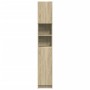 Armario baño madera contrachapada color roble 32x25,5x190 cm de , Muebles de baño - Ref: Foro24-849606, Precio: 63,95 €, Desc...