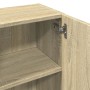 Badezimmerschrank aus Sperrholz in Eichenholzfarbe, 32x25,5x190 cm. von , Badezimmermöbel - Ref: Foro24-849606, Preis: 70,29 ...