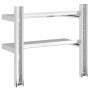 Stainless steel silver wall shelf 50x23.5x60 cm by , Shelves and shelves - Ref: Foro24-30317, Price: 39,71 €, Discount: %