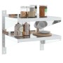 Stainless steel silver wall shelf 50x40x60 cm by , Shelves and shelves - Ref: Foro24-30315, Price: 49,44 €, Discount: %