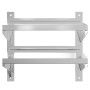 Stainless steel silver wall shelf 50x40x60 cm by , Shelves and shelves - Ref: Foro24-30315, Price: 49,44 €, Discount: %