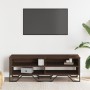 Engineered wood TV stand in brown oak, 122x34x41 cm by , TV Furniture - Ref: Foro24-848573, Price: 76,75 €, Discount: %