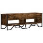 Engineered wood TV stand in smoked oak, 122x34x41 cm by , TV Furniture - Ref: Foro24-848571, Price: 85,27 €, Discount: %