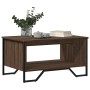 Engineered wood brown oak coffee table 75x51x40 cm by , Coffee table - Ref: Foro24-848488, Price: 54,99 €, Discount: %