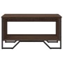 Mesa de centro madera de ingeniería marrón roble 75x51x40 cm de , Mesas de centro - Ref: Foro24-848488, Precio: 54,99 €, Desc...