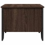 Mesa de centro madera de ingeniería marrón roble 75x51x40 cm de , Mesas de centro - Ref: Foro24-848488, Precio: 60,99 €, Desc...