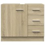 Waschbeckenunterschrank aus Sperrholz in Eichenfarbe, 63x30x54cm. von , Badezimmermöbel - Ref: Foro24-849633, Preis: 77,10 €,...