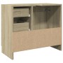 Waschbeckenunterschrank aus Sperrholz in Eichenfarbe, 63x30x54cm. von , Badezimmermöbel - Ref: Foro24-849633, Preis: 77,10 €,...