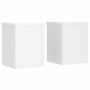 Plant stands 2 units engineered wood white 10x10x18 cm by , Pot stands - Ref: Foro24-852888, Price: 27,23 €, Discount: %