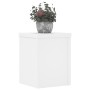 Plant stands 2 units engineered wood white 10x10x18 cm by , Pot stands - Ref: Foro24-852888, Price: 27,23 €, Discount: %