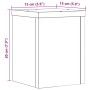 Plant stands 2 units engineered wood white 10x10x18 cm by , Pot stands - Ref: Foro24-852888, Price: 27,23 €, Discount: %