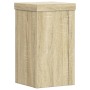 Plant stands 2 units oak wood Sonoma 10x10x18 cm by , Pot stands - Ref: Foro24-852881, Price: 21,14 €, Discount: %