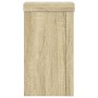 Plant stands 2 units oak wood Sonoma 10x10x18 cm by , Pot stands - Ref: Foro24-852881, Price: 21,14 €, Discount: %