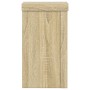 Plant stands 2 units oak wood Sonoma 10x10x18 cm by , Pot stands - Ref: Foro24-852881, Price: 21,14 €, Discount: %