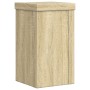 Plant stands 2 units oak wood Sonoma 10x10x18 cm by , Pot stands - Ref: Foro24-852881, Price: 21,14 €, Discount: %