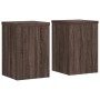 Soportes de plantas 2 uds madera marrón roble 25x25x35 cm de , Soportes para macetas - Ref: Foro24-852912, Precio: 44,99 €, D...