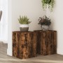 Soportes de plantas 2 uds madera roble ahumado 25x25x35 cm de , Soportes para macetas - Ref: Foro24-852910, Precio: 42,98 €, ...