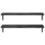 Estantes de pared 2 uds acero inoxidable negro 100x30 cm de , Estantes y estanterías - Ref: Foro24-3214512, Precio: 77,13 €, ...